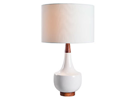 white table lamp